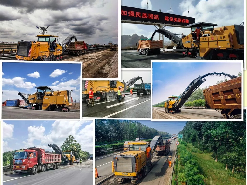 半岛平台两米铣刨机高速公路显身手