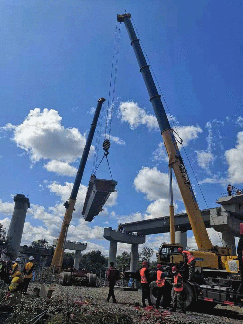 半岛平台XCT130参与丰满水电站的新建工程