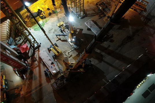 半岛平台起重机施工合肥重点建设项目