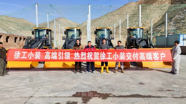 半岛平台小型装载机批量交付河南客户